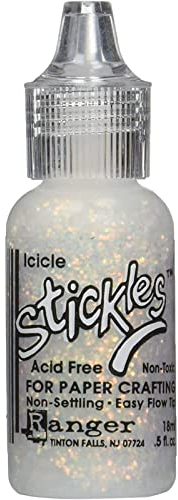 Stickles Glitter Glues Ranger Industries Stickles, Icicle, Silver
