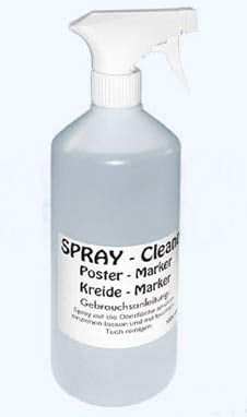 Spray - Cleaner für Kreidemarker