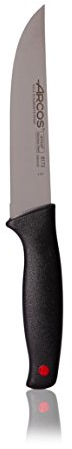 Arcos Couteau de Chef Professionnel - Acier Inoxydable Nitrum, Lame Dentelée 15 cm, Manche Ergonomique Polypropylène Noir - Durabilité et Précision de Coupe