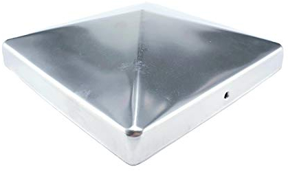 Gartenwelt Riegelsberger Premium Pfostenkappe 161x161 mm aus Edelstahl für Pfosten 16x16 cm Pyramide Zaunkappe Abdeckkappe 1 Stück inkl. Schrauben