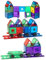 Playmags 50 Pcs Magnetic Building Tiles Set Age 3+ for Kids with 4 Cars - Stronger 3D Magnetic Building Blocks - Building Tiles Set For Kids - STEM Toys