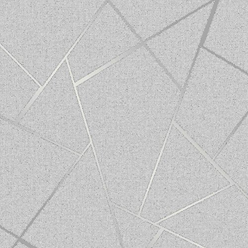 Fine Décor FD42280 Fractal Quartz, Silver