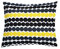 MARIMEKKO Rasymatto Kissenbezug aus Baumwolle (Schwarz/Gelb)