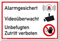 Schild Alarmgesichert Videoüberwacht | Unbefugten Zutritt verboten | stabiles Alu Schild mit UV-Schutz 30 x 20 cm | weiß | Alarmanlage Videoüberwachung Kameraüberwacht | Dreifke®