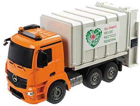 MONDO- Mercedes Arocs Papelera, Camión, Mando a Distancia, 63523, Gris, 1:20