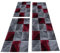 HomebyHome Bettumrandung Schlafzimmer 3 teilig Teppich Rot-1 - Waschbarer Bettumrandung Teppich Läufer Set Extra Flauschig Bettvorleger Schlafzimmer Bettset:2 St. 80x150 cm | 1 St. 80x300 cm
