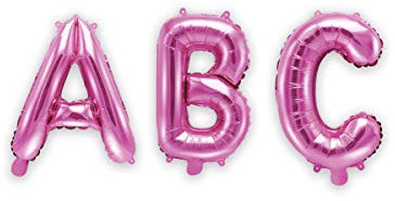Generique - Ballon Aluminium Lettre Fuchsia 35 cm