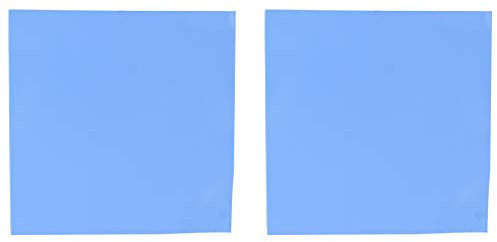 Futheda 2 Piezas Almohadilla térmica, 100 x 100 x 1.5mm Térmico Conductivo Almohadillas de Silicona, Sticks de Pasta Termica pour CPU/GPU/LED/IC/SSD Chipset Cooling, Thermal Pad