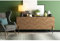 CONCEPT USINE | Grand Buffet Vintage Sequoia | Finition Noyer | Enfilade avec 3 Placards de Rangement | Pratique et Elégant | Meuble de Salon ou Salle à Manger | Pieds Métal Noir | 180 x 41 x 80 cm