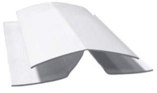 Gartenwelt Riegelsberger Eckprofil Basic aus Kunststoff Weiß 9 x 50 mm Länge 170 cm für Fassadenpaneele Deckenpaneele Wandverkleidung