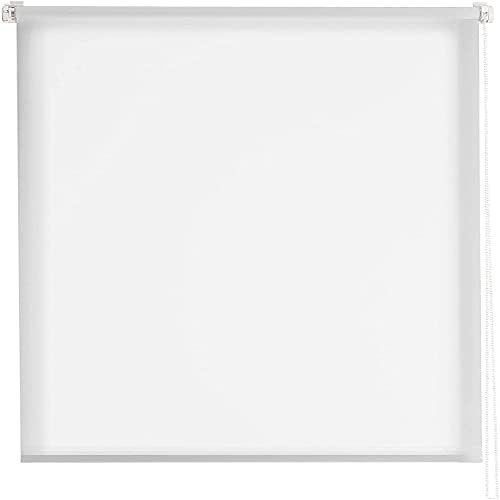 Estoralis Gove | Estor Enrollable Diseño Moderno | Sin Taladrar Translúcido Liso | Color Blanco Roto | 55 x 180 cm (Ancho/Alto) Tamaño Tela 52 x 175 cm | Estores para Ventanas y Puertas