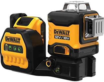 DCE089D1G18 3 x 360° Verde Multi-Line Laser 12-18V 1 x 2.0Ah Li-ion