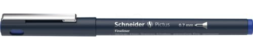Schneider Pictus Fineliner Stift, 0,7 mm Linienbreite, blau