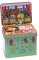 POWERHAUS24 Retro Blechdose Küchenblock mit Ostergebäck, Geschenk zu Ostern, Aufbewahrung, Deko, Spielzeug, lebensmittelecht, ca. 14 cm x 10,5 cm, 2 Rezepte inklusive
