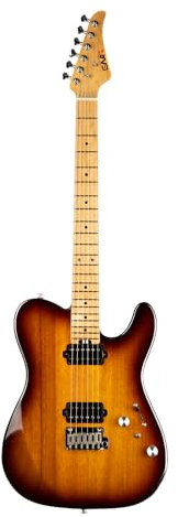EART Guitars T-380 Modern Humbucker Pickups Double Coil Split Two Point Tremolo Bridge Solid Body E-Gitarren