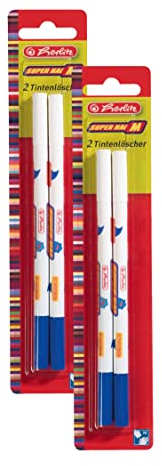 Herlitz Tintenlöscher Superhai, Strichstärke: 1 mm 4er Pack
