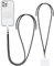 Fezf 2 Pezzi di Tracolla Universale, Catena del Telefono con Portachiavi e Tracolla Compatibile con la Maggior Parte delle custodie per Smartphone(Black)