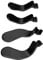 Game Controller Paddle 4 teiliges Set, Edelstahl Paddles Ersatzteile Thumbsticks Kit Ersatzmetall Gamepad Swap Joysticks Einschließlich Trigger für One Elite Serie 2 Modell 1797 (Schwarz)