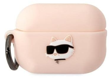 Karl Lagerfeld Silicone NFT Choupette Head 3D hülle AirPods Pro 2, Rosa