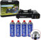 Kochmann® Gaskocher + 4 Gaskartuschen inkl. Tragekoffer, 1-flammig Campingkocher Camping Gas Kocher Kartusche