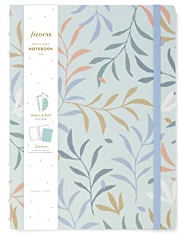 Filofax Botanical Notizbuch, A4, nachfüllbar, Minzgrün