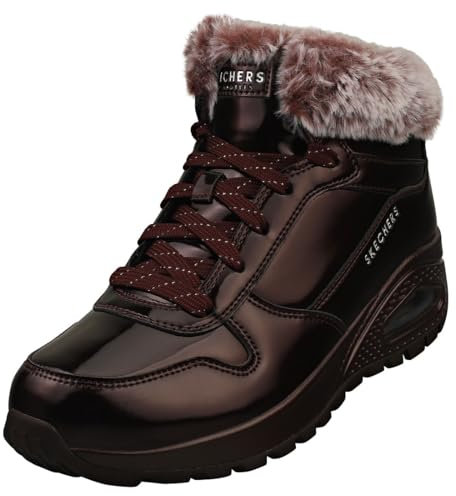 Skechers Women's Uno Rugged Ankle Boot, burgunderfarben, 41 EU