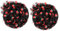 NUOBESTY 2st Erdbeer-tüll-Stoff Hochzeitsdeko Streuschnitt Polyester Haarschmuck