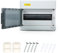 BuyWeek 12 Way Consumer Unit Distribution Protection Box IP66 Waterproof DIN Rail Electrical Enclosure with Transparent Window Fuse Box for Room,Outdoor, Gardens, Garages(1 Row 12 Module)