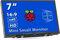 HMTECH 7'' Raspberry Pi Bildschirm, 800x480 HDMI Kleiner Monitor mit Dual-Lautsprecher, LCD Bildschirm Display für Raspberry Pi 4/3/2/Zero/B/B+ Win11/10/8/7 (Non-Touch)
