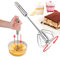 fouet cuisine batteur rotatif inox accessoire cuisine gadget mousseur à lait fouet professionnel idéal pour/mélanger fouetter remuer émulsionner et battre les oeufs