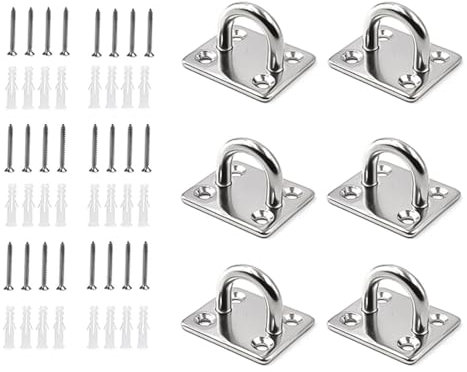 Robuste Augenpolsterplatten Aus Rostfreiem Metall Ringe Haken Marine Hardware Einfache Installation Für Segel Und Hängematten
