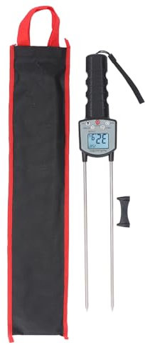 Heu-Feuchtigkeitstester, Tragbarer Sondentyp, Digitaler Heu-Feuchtigkeitsmesser, Heu-Feuchtigkeitsdichtetester, Stroh-Feuchtigkeitsmesser für Farm Ranch, Stroh, Silagegras