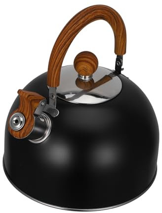 IMIKEYA Bollitore Acciaio Inossidabile Con Manico Ergonomico Teiera Fischiante Per Gas e Induzione Perfetta Per Cucine Moderne e Eventi Familiari