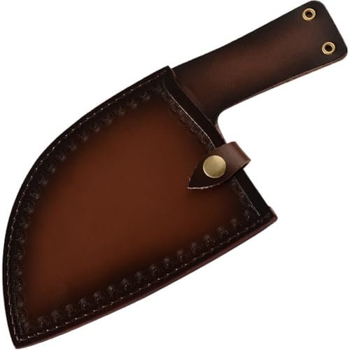 Wide Knives Protector Kitchen Leather Case Meat Cleaver Leather Blade Cover Kitchen Cleaver Sleeve Pocket Protector Holder Leather Storage Covers Home Supply