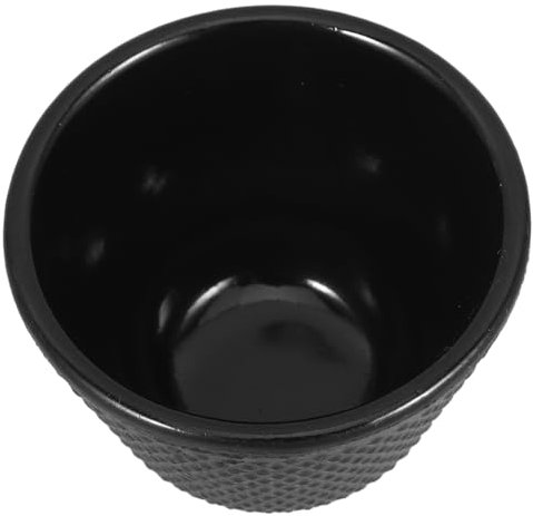 BEBEMOKO Tasse à thé en fonte - Tasse à thé en fonte - Tasse à thé pour restaurant - Tasse à thé asiatique pour restaurants - Tasse de dégustation de Kung Fu - Tasse de bureau - Tasse en fonte noire
