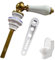 Gold Toilet Handle, Heavy Duty Toilet Flush Handle Replacement with Plastic Lift Rods, Suitable for Most Water Tanks, Flush