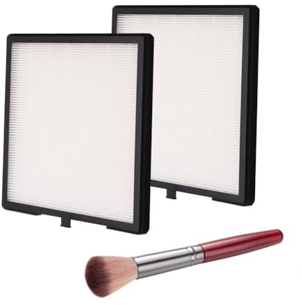 GREOHNMPAW Nail Art Dust Removal Set: 2 Pcs Nail Dust Suction Collector Filters with Remover Brush