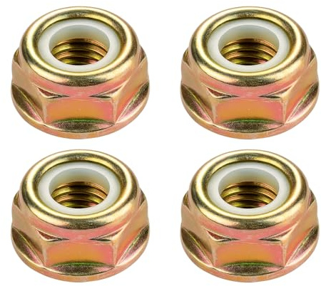 4 Stück Mutter M10 Linksgewinde – Robuste Muttern für Trimmer & Freischneider, Universelles Rasentrimmer Zubehör passend für Motorsense & Makita Rasentrimmer Zubehör