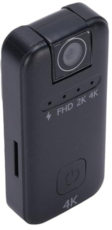 Tangxi Portable Sport DV Camera, 4K Ultra HD 20MP Water Proof 30M, 170° Wide Angle with 180° Rotatable Lens, for Cycling Vlogging Outdoor Action Camera