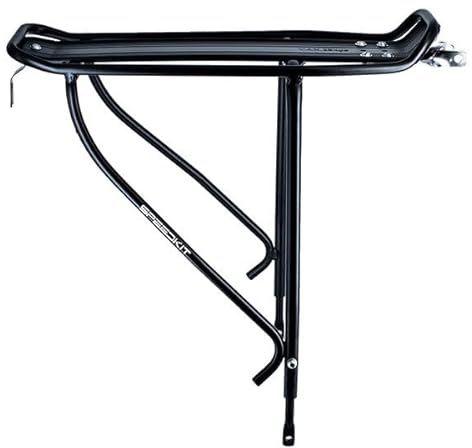 Speedkit Fahrrad Gepäckträger Hinten | Rahmenmontiert, 25 kg Traglast, Für E-Bike & Fahrrad, 26–29 Zoll, Scheibenbremsen kompatibel, Schwarz