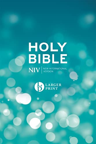 NIV Larger Print Blue Hardback Bible (New International Version)