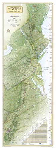 Appalachian Trail Reference Map - Boxed: In Gift Box