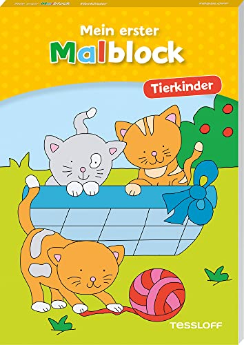 Mein erster Malblock. Tierkinder: Malen für Kinder ab 4 Jahren (Malbücher und -blöcke)