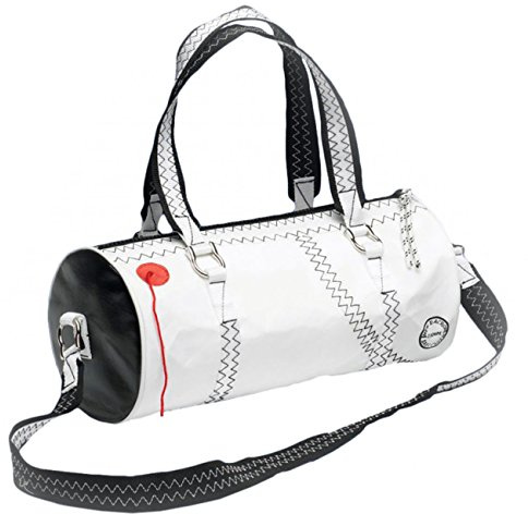 Trend Marine Damen Schultertasche Sea Lady rund-, Farbe:Weiß/Rot