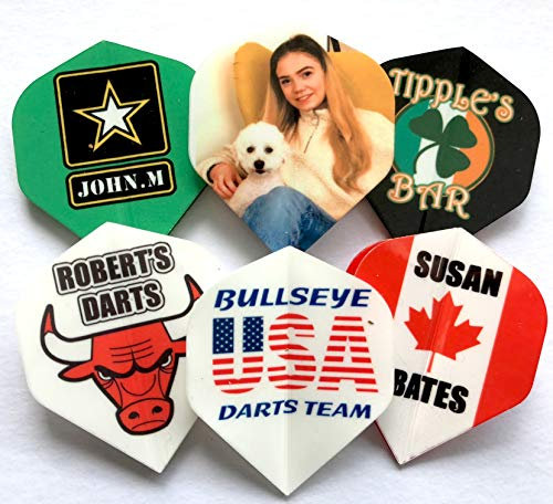 Personalised Printed Photo/Logo Dart Flights x 5 sets