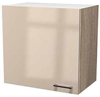 Smart Möbel Küchen Hängeschrank | 60 cm breit x 54 cm hoch | Kaschmir Glanz