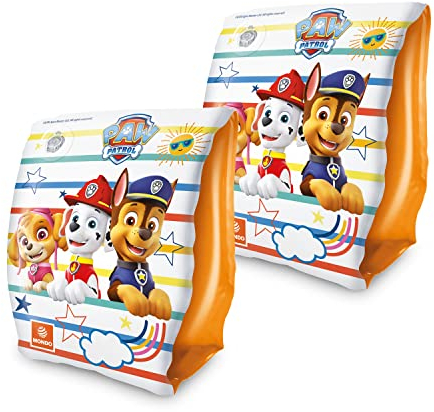 Mondo Toys 16628 Paw Patrol Braccioli di Sicurezza, PVC, Per Bambini da 2 a 6 anni con Peso 15-30 kg, Multicolore, 15 x 23 cm