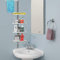 Crystals® 95cm-300cm 4 Tier Adjustable Stainless Telescopic Shower Corner Bathroom Shelf Rack Caddy YLT-0068 - Heavy Duty | A-88