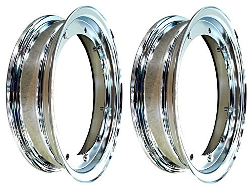 2 CERCHIONI CROMATI RMS 3.50 - 10 PER PIAGGIO VESPA PX 125 / 150 / 200