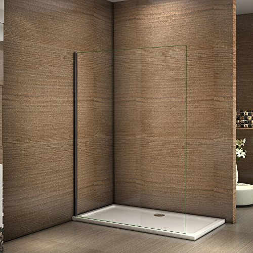 Paroi de douche 110x200cm paroi de douche à l'italienne verre anticalcaire paroi de fixation
